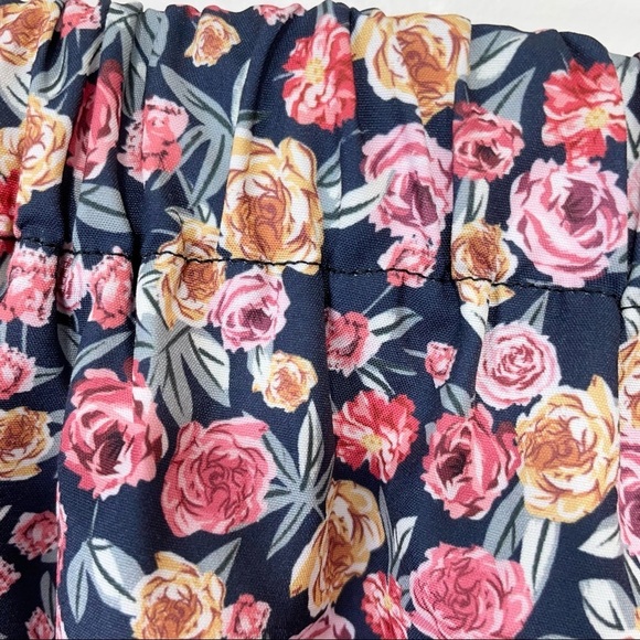 Ditsy Floral Shirred Flutter Sleeve Top & Shorts - Size L Cottagecore - Picture 10 of 15